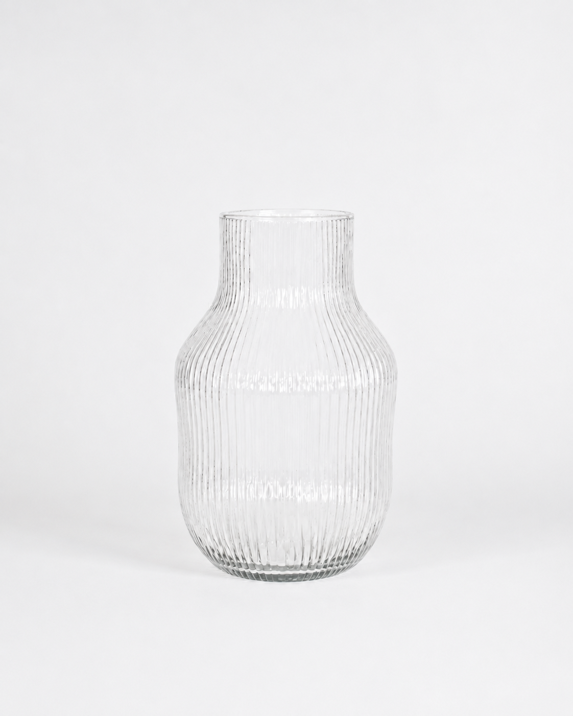 gyalino-vaso-diakosmitiko-rige Γυάλινο Βάζο Διακοσμητικό Ριγέ 23*13εκ