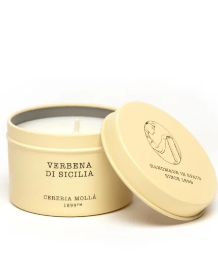 Κερί Σόγιας σε Μεταλλικό Δοχείο Cereria Molla 90gr – Verbena Σικελίας