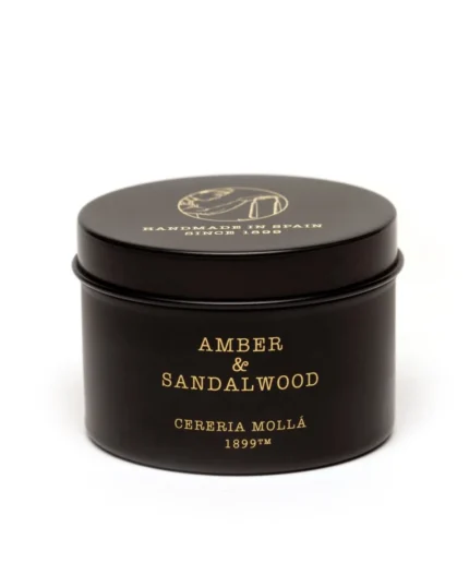 Κερί με Σανδαλόξυλο Cereria Molla 90gr - Amber & Σανδαλόξυλο