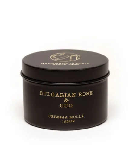 Κερί σε Μεταλλικό Δοχείο Cereria Molla 90gr – Τριαντάφυλλο & Oud